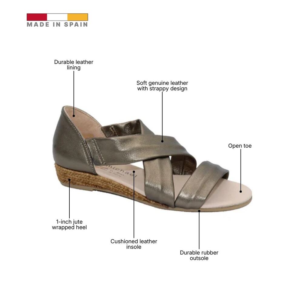 ERIC MICHAEL NETTIE WOMEN'S SANDAL in Metallic - Picture 3 of 4